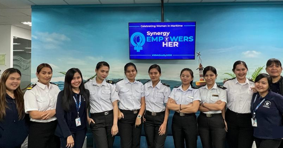 synergy marine celebrates women in maritime industry.