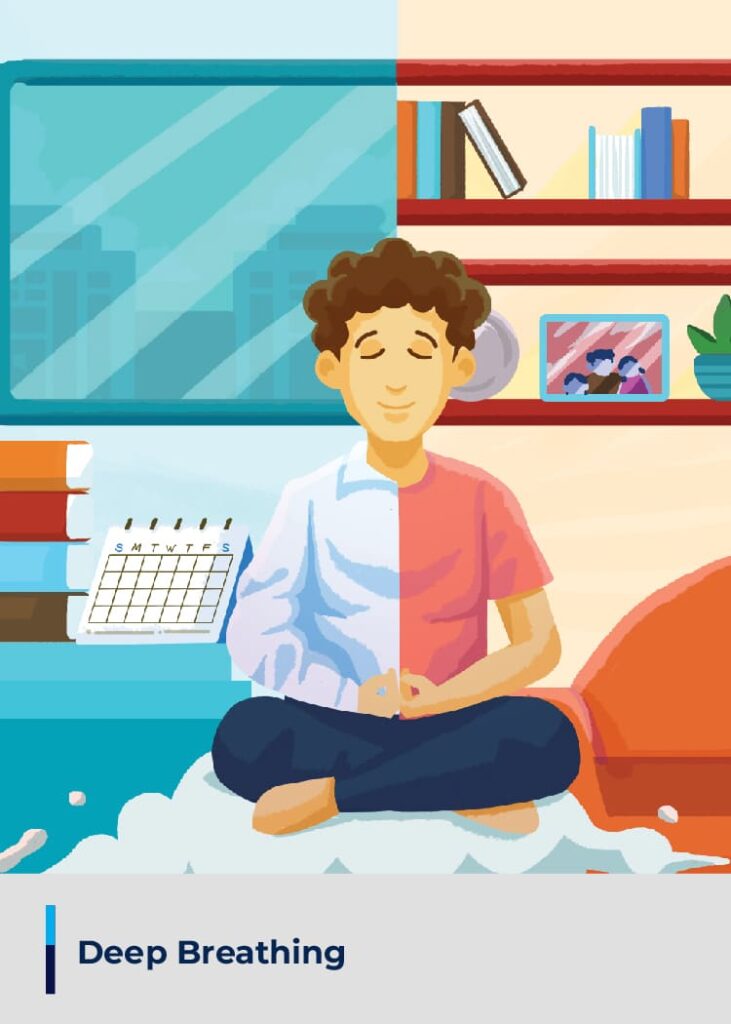 Deep breathing exercises for stress management at work