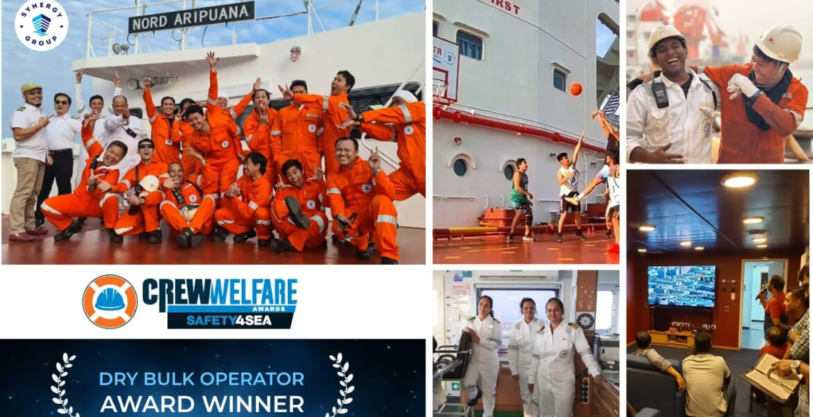 Synergy Marine wins crew welfare week dry bulk operator award 2023