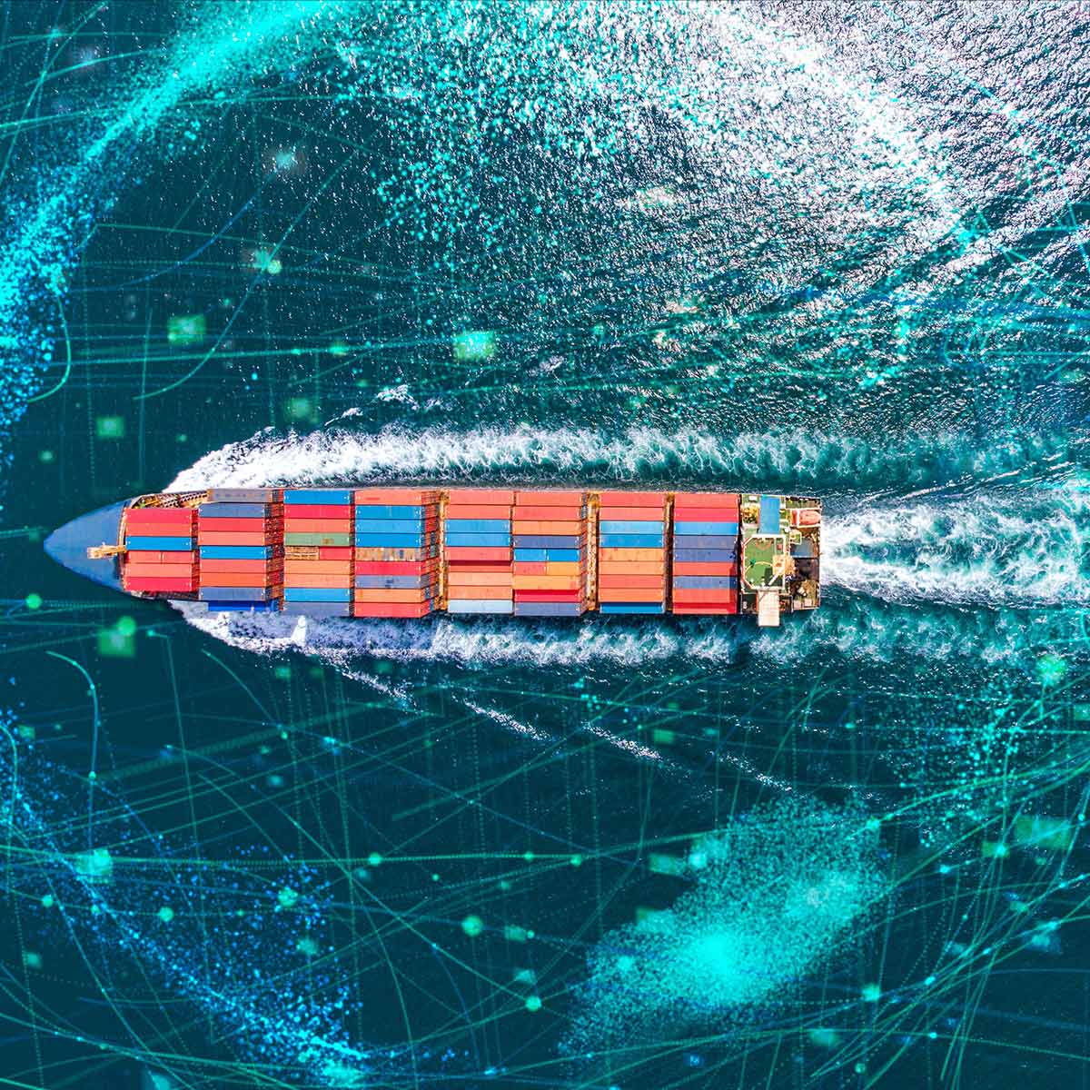 Autonomous shipping vessel