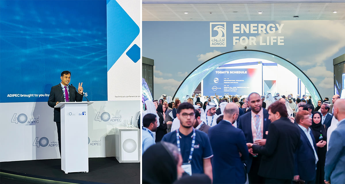 Synergy Marine discussing advancement in Maritime sustainability at ADIPEC 2024