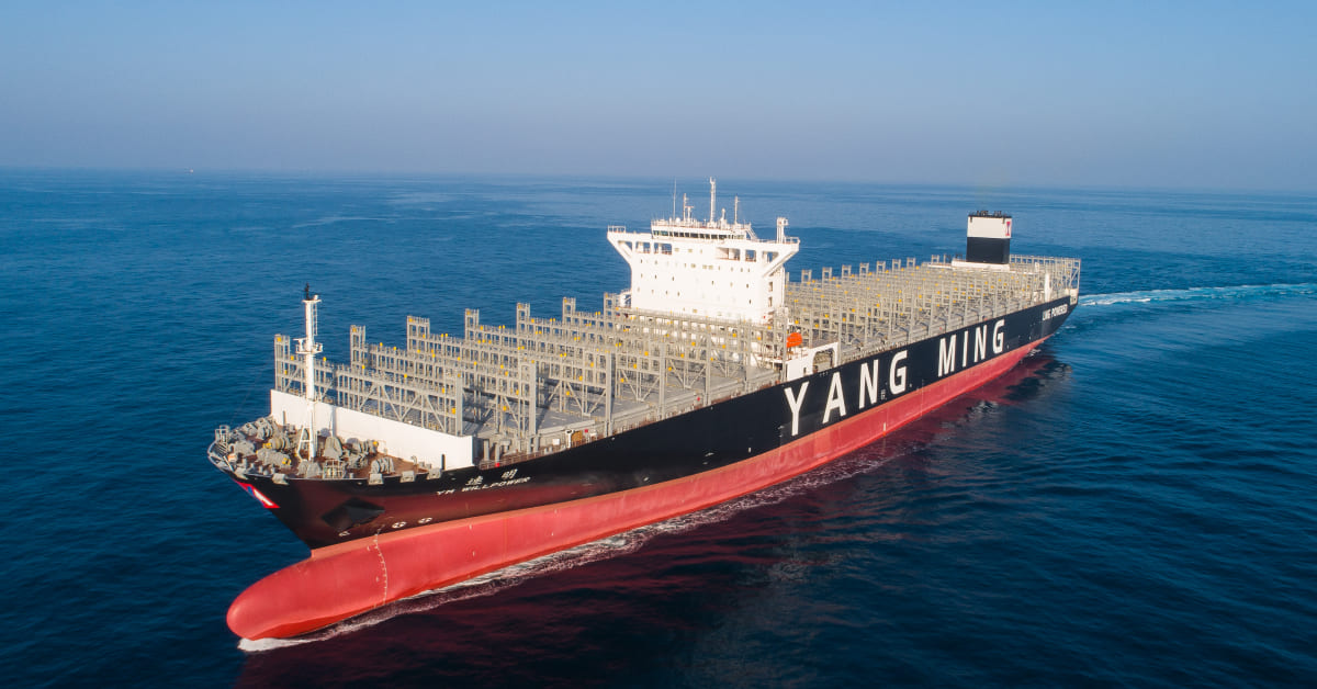 YM WILLPOWER, a 15,500 TEU LNG dual-fuel container vessel owned by Yang Ming Marine Transport Corporation, delivered from Hyundai Heavy Industries and now under Synergy Marine Group’s technical management.
